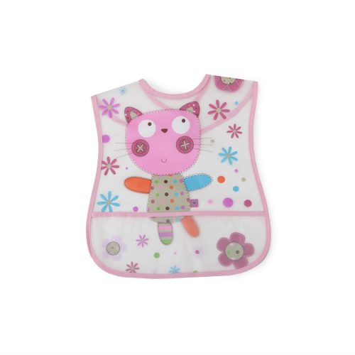 Moni HAPPY MEAL vízálló előke PINK – Zsebi Baba Shop