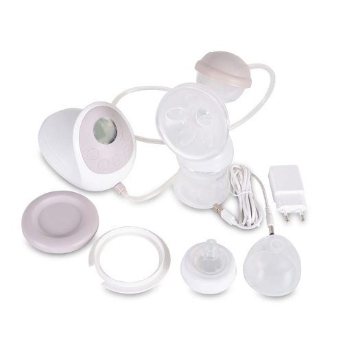 Cangaroo Gentle touch elektromos mellszívó 15 szint 1 tartállyal fehér/ pink – Zsebi Baba Shop