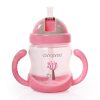 BOO itatópohár szívószállal, fogantyúval 280ml PINK – Zsebi Baba Shop