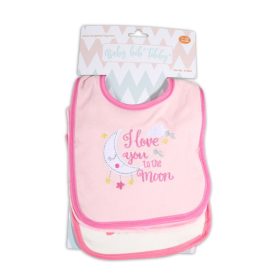 CANGAROO TIBBY előke 3 db újszülött méret RÓZSASZÍN/PINK – Zsebi Baba Shop