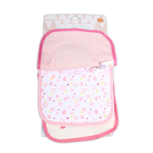 CANGAROO TIBBY előke 3 db újszülött méret RÓZSASZÍN/PINK – Zsebi Baba Shop