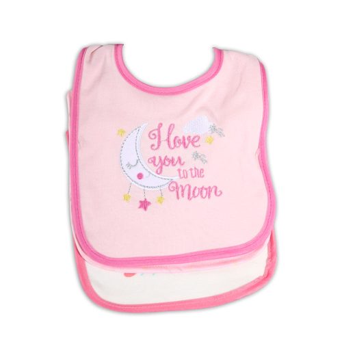 CANGAROO TIBBY előke 3 db újszülött méret RÓZSASZÍN/PINK – Zsebi Baba Shop