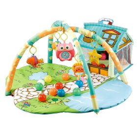Moni Happy farm játszószőnyeg farm + 30 labda zöld – játszószőnyeg