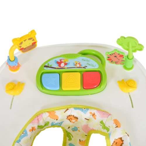 MONI Zoo 2in1 átalakítható bébikomp járássegítős zöld – bébikomp 1. kép