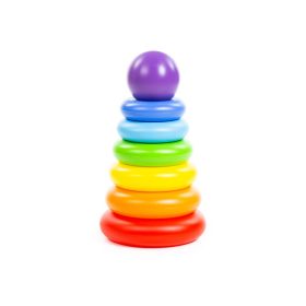 POLESIE 62383 piramis színes karikák LILA gomb – Zsebi Baba Shop