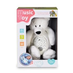 Moni Toys Lamp éjjeli lámpa maci plüss projector fehér – Zsebi Baba Shop