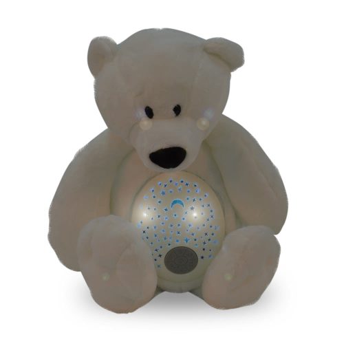 Moni Toys Lamp éjjeli lámpa maci plüss projector fehér – Zsebi Baba Shop