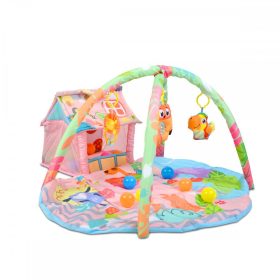 Moni Happy farm játszószőnyeg farm + 30 labda pink – játszószőnyeg 2. kép