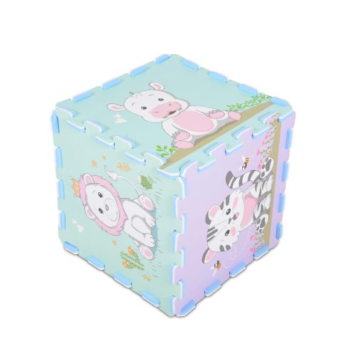 Moni HABTAPI 9 db-os puzzle pasztel ÁLLATOS – játszószőnyeg 1. kép