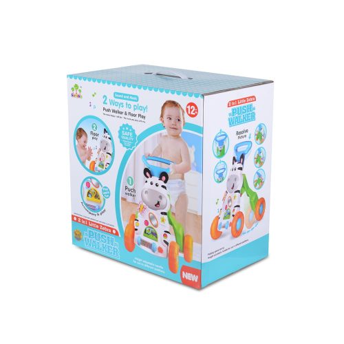Moni MUSIC PUSH WALKER 2in1 járássegítő zebrás