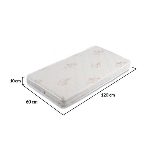 HUGZZZ MAJESTY matrac 120x60cm bambusz FEHÉR