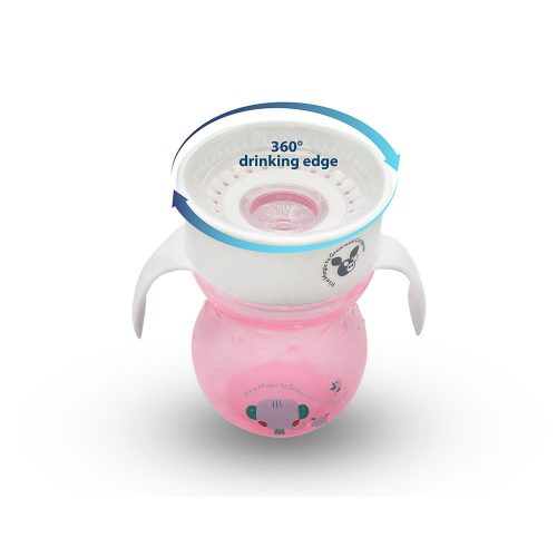 Cangaroo Cup 360as itatópohár 270ml pink – Zsebi Baba Shop