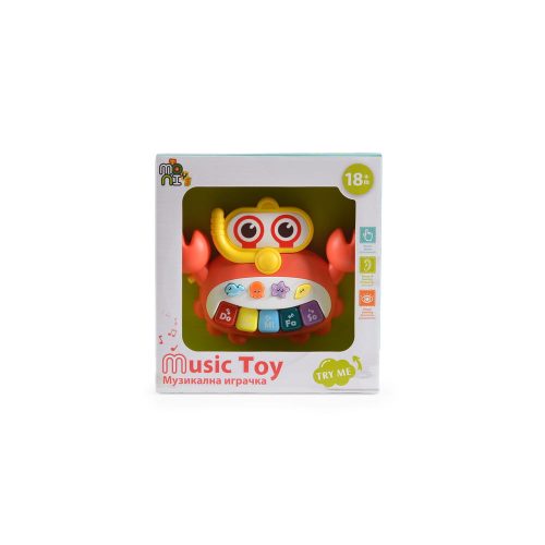Moni Toys Műanyagjáték zenélő rák narancs – Zsebi Baba Shop
