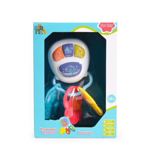Moni Toys Műanyagjáték zenélő kocsikulcs fehér – Zsebi Baba Shop