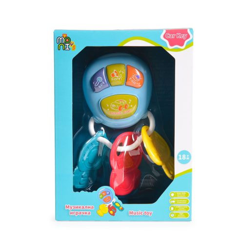 Moni Toys Műanyagjáték zenélő kocsikulcs kék – Zsebi Baba Shop