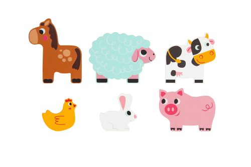 TOOKY fajáték fa farm puzzle 7 dbos szett 