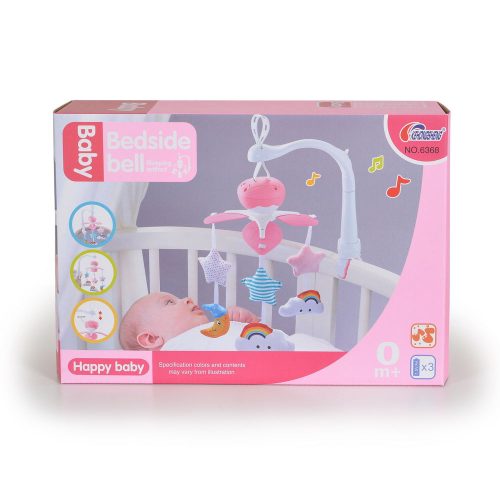 Cangaroo MOON zenélő forgó kiságyra holdas, textil/plüss