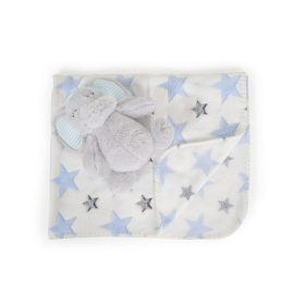 Cangaroo Takaró 90x75cm elefánt plüss kék – babatermék 2. kép