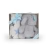 Cangaroo Takaró 90x75cm elefánt plüss kék – babatermék 4. kép
