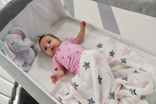 Cangaroo Takaró 90x75cm elefánt plüss kék – babatermék 1. kép