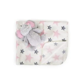 Cangaroo Takaró 90x75cm elefánt plüss pink – babatermék 2. kép