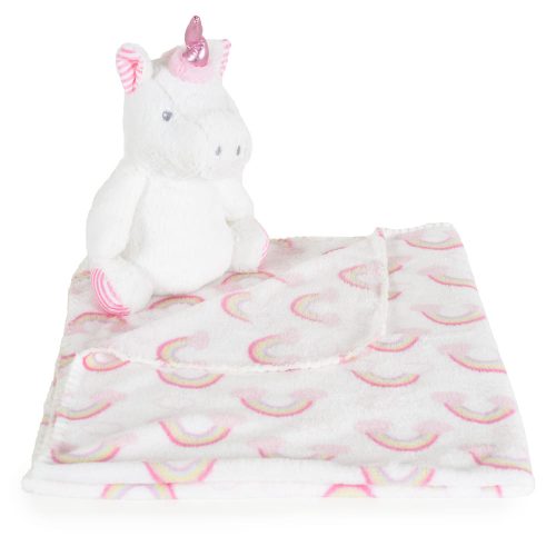 Cangaroo Takaró 90x75cm unikornis plüss pink – babatermék 1. kép