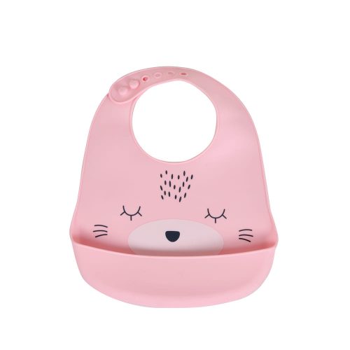 Cangaroo Oscar szilikon előke pink – Zsebi Baba Shop