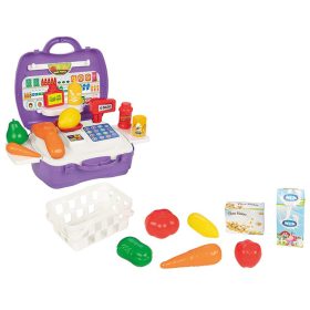 Pilsan supermarket bőrönd lila – Zsebi Baba Shop