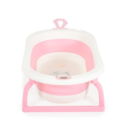Cangaroo TERRA összecsukható kád digitális hőmérővel PINK