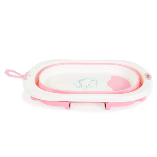 Cangaroo TERRA összecsukható kád digitális hőmérővel PINK