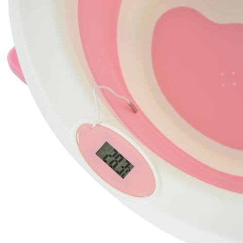 Cangaroo TERRA összecsukható kád digitális hőmérővel PINK