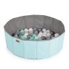 CANGAROO LABDAMEDENCE összecsukható 80cm + 90db 7cms labda MENTA/SZÜRKE – játszószőnyeg 2. kép