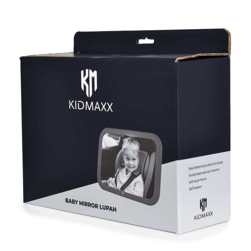 KIDMAXX MIRROR Tükör autóba 360 fokban forgatható LUPAH – autós babafigyelő tükör 1. kép