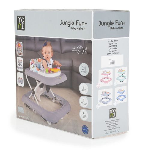 Moni JUNGLE FUN+ bébikomp, színes dobozban KÉK – bébikomp 9. kép