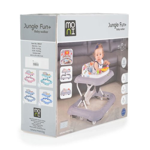 Moni JUNGLE FUN+ bébikomp, színes dobozban KÉK – bébikomp 1. kép