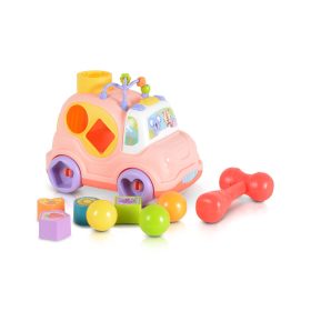 HUANGER Műanyag zenélő kisautó pink – Zsebi Baba Shop