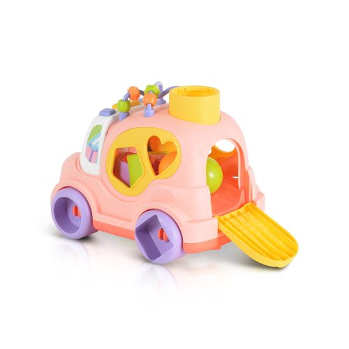 HUANGER Műanyag zenélő kisautó pink – Zsebi Baba Shop