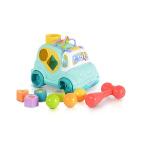 HUANGER Műanyag zenélő kisautó kék – Zsebi Baba Shop