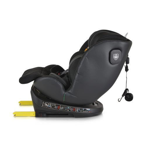 Cangaroo Castor autósülés i-size HANGJELZÉSSEL FEKETE – 40–150 cm-es autósülés 6. kép