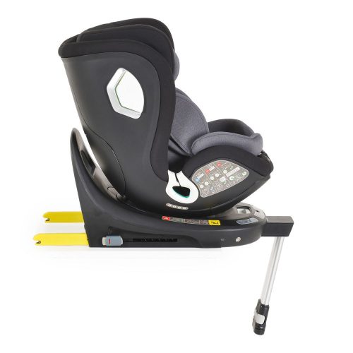 I-SMART autós ülés 40-150cm, I-SIZE támasztóláb, oldalvédelem, ISOFIX, okosgomb SZÜRKE – 40–150 cm-es autósülés 6. kép