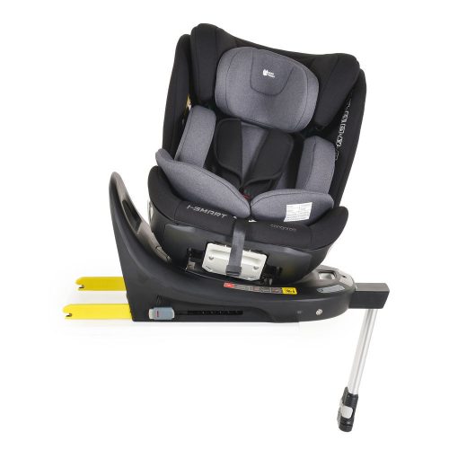 I-SMART autós ülés 40-150cm, I-SIZE támasztóláb, oldalvédelem, ISOFIX, okosgomb SZÜRKE – 40–150 cm-es autósülés 8. kép
