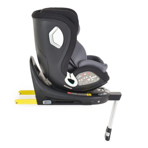 I-SMART autós ülés 40-150cm, I-SIZE támasztóláb, oldalvédelem, ISOFIX, okosgomb SZÜRKE – 40–150 cm-es autósülés 1. kép