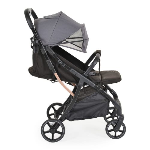 Moni CARDI babakocsi, egy gombbal csukható, hálós szellőző FEKETE – Zsebi Baba Shop
