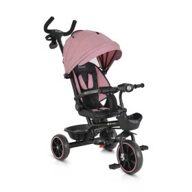 BYOX SUMMER tricikli szülőkaros, zenél, játék tartókkal PINK – Zsebi Baba Shop