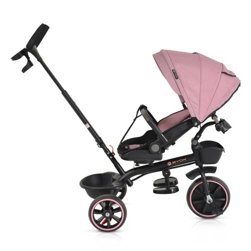 BYOX SUMMER tricikli szülőkaros, zenél, játék tartókkal PINK – Zsebi Baba Shop