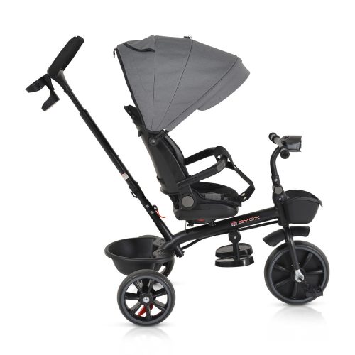 BYOX SUMMER tricikli szülőkaros, zenél, játék tartókkal SZÜRKE – Zsebi Baba Shop