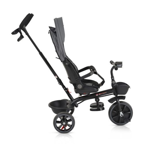 BYOX SUMMER tricikli szülőkaros, zenél, játék tartókkal SZÜRKE – Zsebi Baba Shop