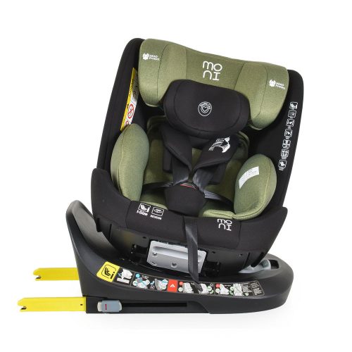 Moni SERENGETI I-SIZE autós ülés 40-150cm 360forgatható ZÖLD – 40–150 cm-es autósülés 9. kép