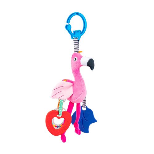 Bali Bazoo 82008 Flamingo rágóka és csörgő – Zsebi Baba Shop
