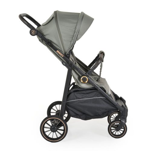 Moni BUGGY babakocsi lapracsukható, nagy kerekek, könnyű ZÖLD